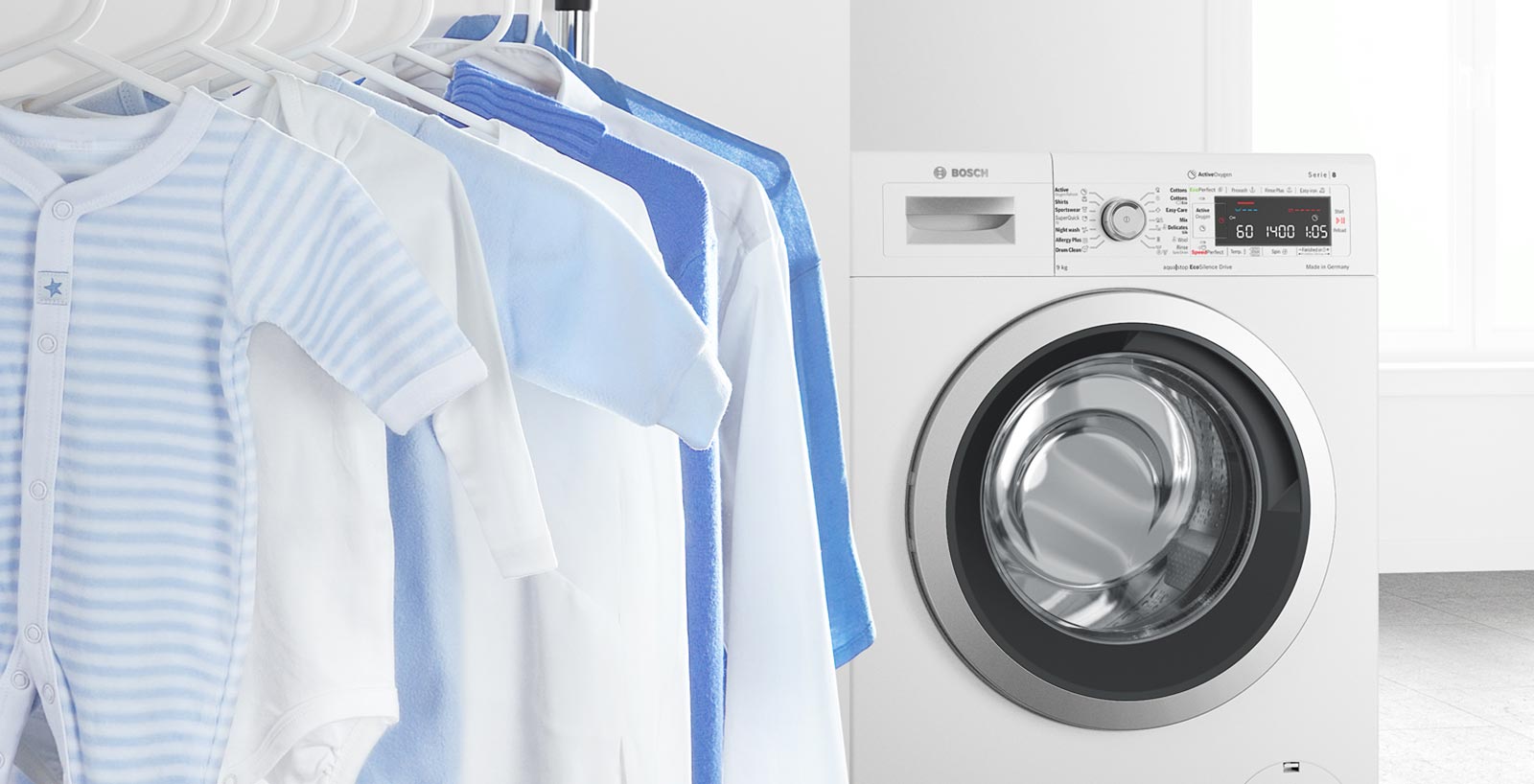 позначки на пральній машині