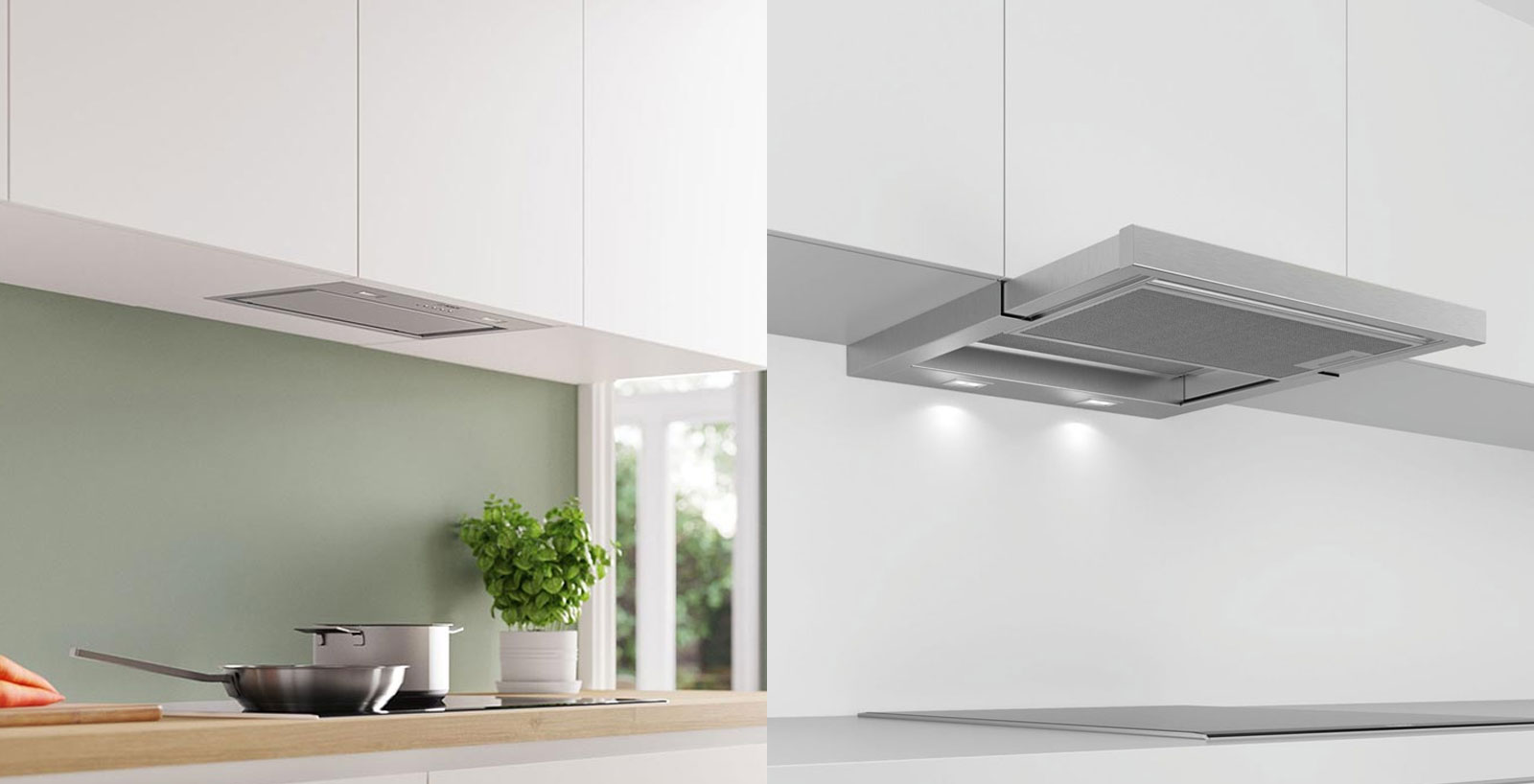 вбудована та телескопічна витяжка Bosch