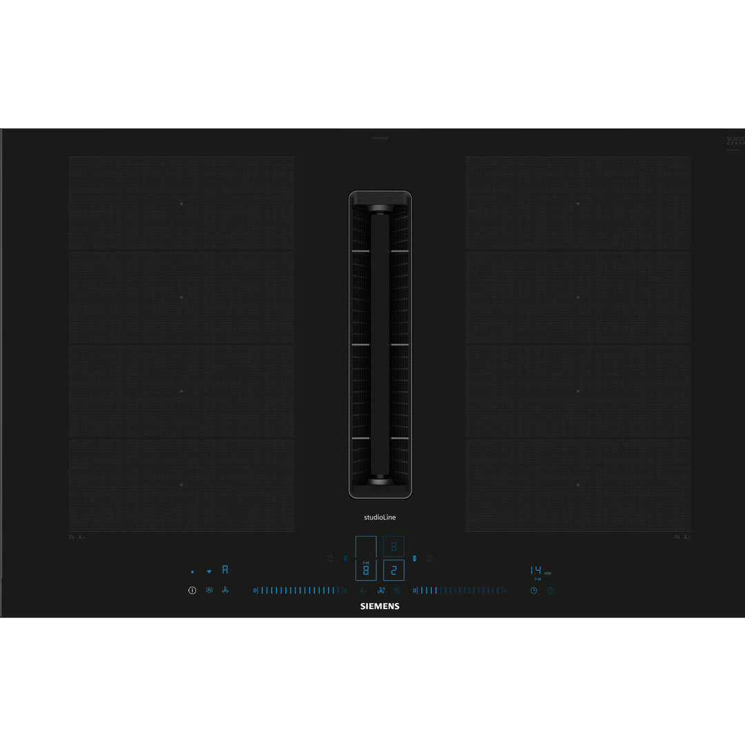 Індукційна варильна поверхня з інтегрованою витяжкою SIEMENS EX877NX68E