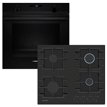 Духова шафа з функцією додавання пари SIEMENS HU736AEA0T + Варильна поверхня газова SIEMENS EN6B6NP40R (комплект)