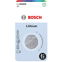 Батарейка літієва Bosch coin CR2032 220 mAh 1 шт. (CR2032B1/00)