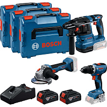 Набір акумуляторних інструментів BOSCH Professional з 2 акб і з/п (0615A5009G)
