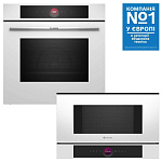 Духова шафа BOSCH HBG7341W1 + Мікрохвильова піч BOSCH BFL7221W1 (комплект)