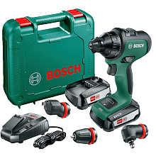 Акумуляторний безщітковий шурупокрут Bosch AdvancedDrill 18 в чемодані з 2 акб PBA 18 V 2,5 Ah W-B та з/п AL 1830 CV (06039B5003)
