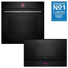 Духова шафа BOSCH HBG7341B1 + Мікрохвильова піч BOSCH BFR7221B1 (комплект)