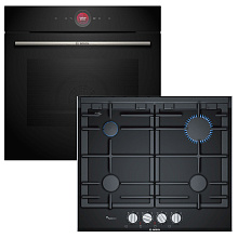 Духова шафа BOSCH HBG7341B1 + Варильна поверхня газова BOSCH PRP6A6D70R (комплект)