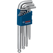 Набір шестигранних ключів BOSCH Professional, 9 шт (1600A01TH5)