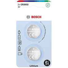 Батарейки літієві Bosch coin CR2032 220 mAh 2 шт. (CR2032B2/00)
