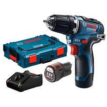 Безщітковий акумуляторний дриль-шурупокрут Bosch GSR 12V-35 Professional в L-Boxx 102 із 2 акб GBA 12V 3.0 Ah та з/п GAL 12V-40 (06019H8002)