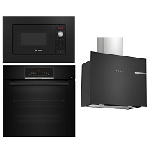 Духова шафа BOSCH HBJ559YB6R + Мікрохвильова піч BOSCH BFL623MC3 + Витяжка BOSCH DWF65AJ60T (комплект)
