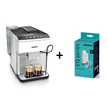 Повністю автоматична кавомашина SIEMENS TP515R02 + Таблетки для чищення кавомашин SIEMENS TZ80004A (комплект)