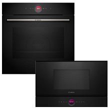 Духова шафа BOSCH HBG7341B1+Мікрохвильова піч BOSCH BFL7221B1 (комплект)