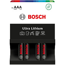 Батарейки літієві Bosch Ultra AAA (FR03) 1200 mAh 4 шт. (FR03UL4B/00)