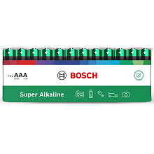 Батарейки лужні Bosch Super AAA (LR03) 1300 mAh 12 шт. фольга (LR03SA12F/00)
