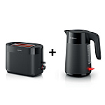 Тостер BOSCH TAT2M123 + Чайник BOSCH TWK2M163 (комплект)