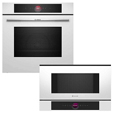 Духова шафа BOSCH HBG7341W1 + Мікрохвильова піч BOSCH BFL7221W1 (комплект)