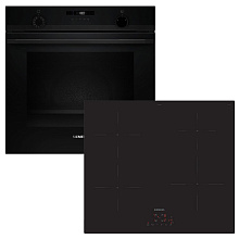 Духова шафа з функцією додавання пари SIEMENS HU736AEA0T + Варильна поверхня індукційна SIEMENS EU611BEB5E (комплект)