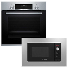 Духова шафа BOSCH HBJ558YS3Q + Мікрохвильова піч BOSCH BEL653MS3 (комплект)